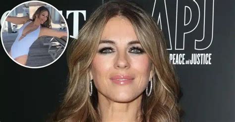 elizabeth hurley toples|Elizabeth Hurley, 56, shows off her figure in a nude bikini .